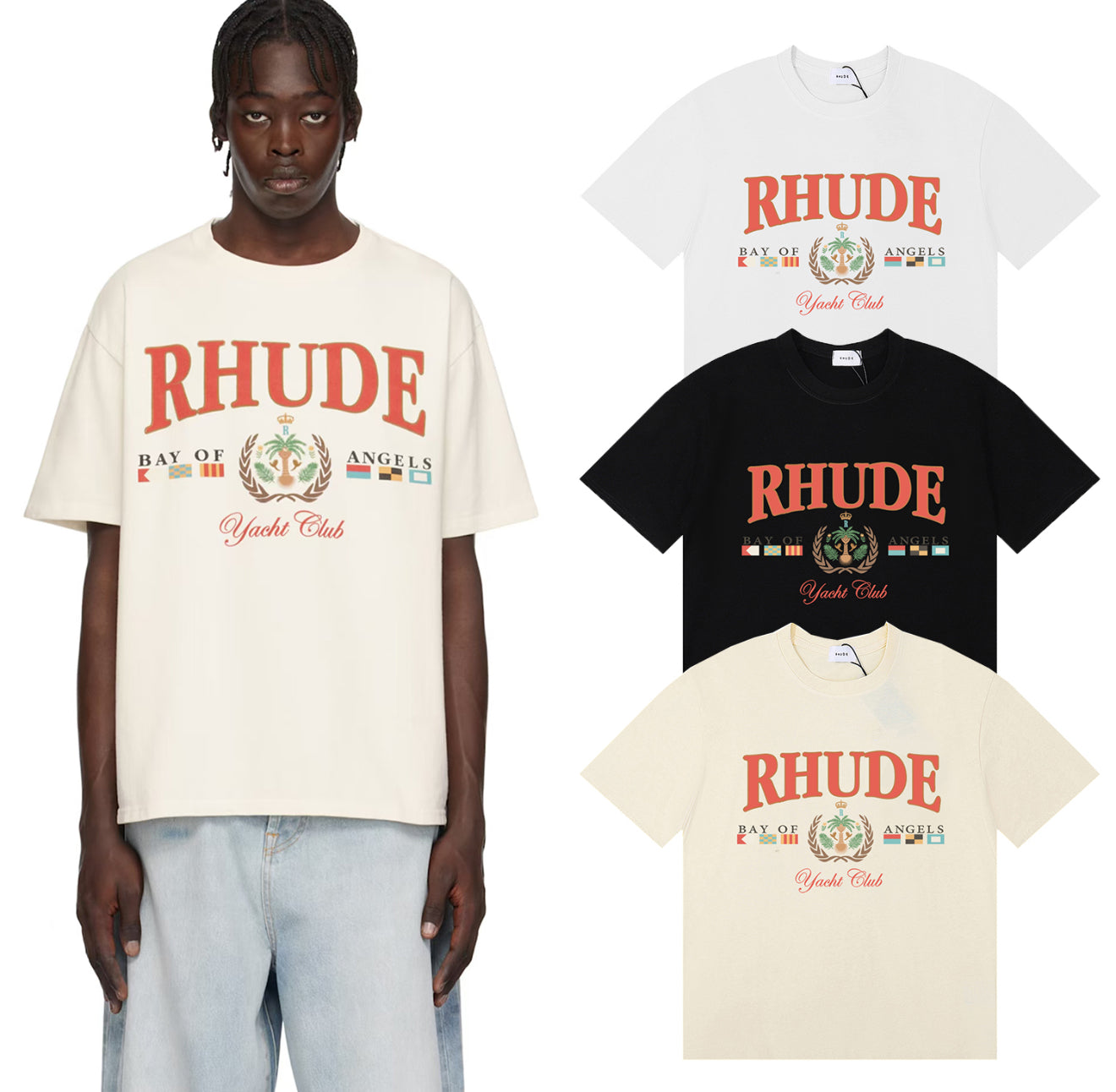 Rhude Bay of Angels Yacht Club Tee