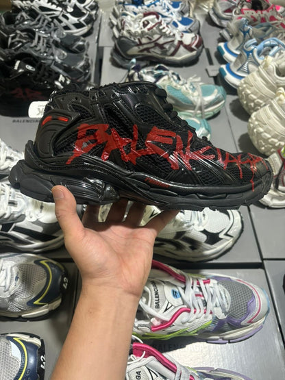 Balenciaga X-Pander Graffiti Black/Red Sneakers