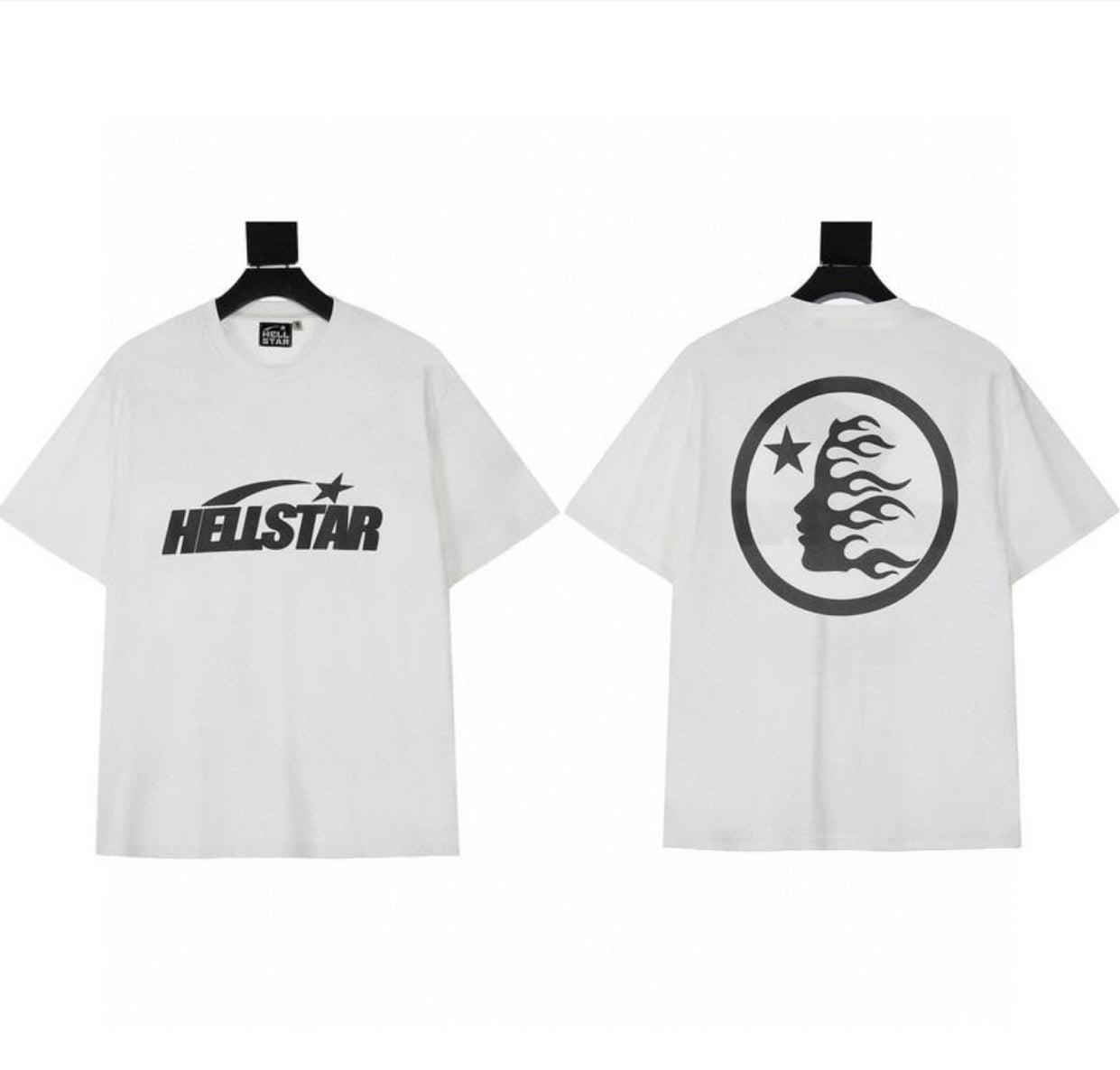 Hellstar Classic Logo Tee – White/Black