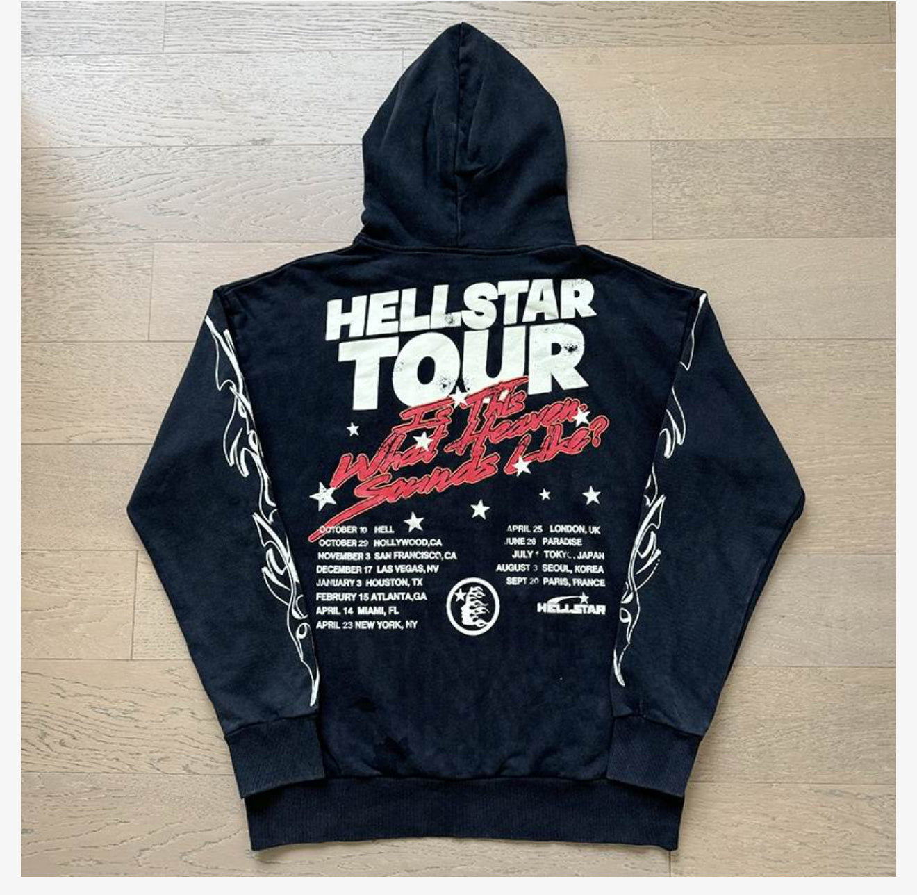 Hellstar Tour “If This Is What Heaven Sounds Like?” Hoodie – Black